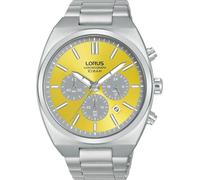 Lorus Reloj Analógico de Cuarzo para Hombre con Pulsera de Metal, Plata/Amarillo