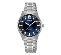 Lorus Reloj Analógico de Cuarzo para Hombre con Pulsera de Titanio, Plata/Azul