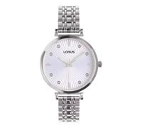 Lorus Reloj Analógico de Cuarzo para Mujer con Pulsera de Acero Inoxidable, Plata