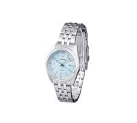 Lorus Reloj Analógico de Cuarzo para Mujer con Pulsera de Acero Inoxidable, Plata/Azul