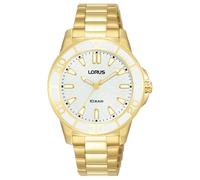 Lorus Reloj Analógico de Cuarzo para Mujer con Pulsera de Metal, Oro