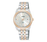 Lorus Reloj casual de 30 mm bicolor en acero inoxidable RJ282BX9