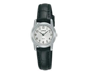 Lorus Reloj clásico de acero inoxidable para mujer, 24 mm, RRX35HX9