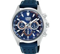 Lorus Reloj cronógrafo Acero Inoxidable Plata Correa de Cuero