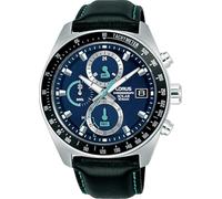 Lorus Reloj cronógrafo Acero Inoxidable Plata Correa de Cuero