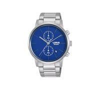 Lorus Reloj cronógrafo azul de acero inoxidable de 42 mm para hombre RW413AX9