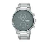 Lorus Reloj cronógrafo de acero inoxidable para hombre, color gris, 42 mm, RW415AX9