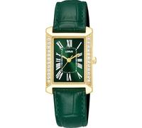 Lorus Reloj de Mujer clásico Acero Inoxidable Correa de Cuero Verde