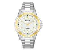 Lorus Reloj deportivo de acero inoxidable RG255VX9 de 34 mm para mujer
