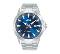 Lorus Reloj Deportivo de Pulsera de Acero Inoxidable con Esfera Azul para Hombre RH959PX9, Plateado, Pulsera
