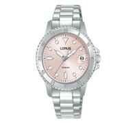 Lorus Reloj Deportivo para Mujer, Acero Inoxidable, Plata