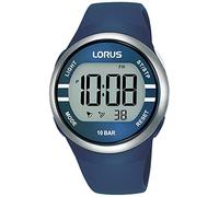 Lorus Reloj Digital de Cuarzo con Correa de Silicona, Azul, Talla única, Fashion