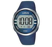 Lorus Reloj Digital de Cuarzo con Correa de Silicona, Azul, Talla única, Fashion