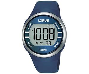 Lorus Reloj Digital de Cuarzo con Correa de Silicona, Azul, Talla única, Fashion