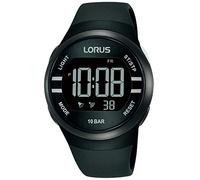 Lorus Reloj Digital de Cuarzo con Correa de Silicona, Negro, Fashion