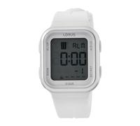 Lorus Reloj Digital de Cuarzo para Hombre con Correa de Silicona R2355PX9, Blanco