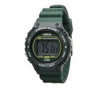 Lorus Reloj Digital de Cuarzo para Hombre con Correa de Silicona, Verde