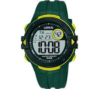 Lorus Reloj Digital de Cuarzo para Hombre con Correa de Silicona, Verde