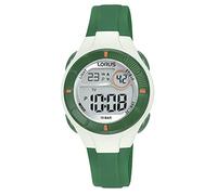 Lorus Reloj Niños Digital de Cuarzo con Correa de Silicona, Verde/Blanco