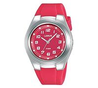 Lorus Reloj Unisex Analógico de Cuarzo con Correa de Silicona, Rojo