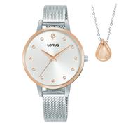 Lorus RG288XX9 Set Con Collar 32mm Cuarzo Unisex Plata Plata, Oro rosa 5 ATM