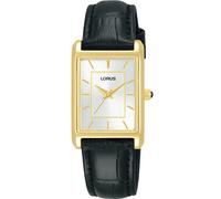 Lorus Reloj Analógico de Cuarzo para Mujer con Pulsera de Metal, Negro/Oro