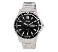 Lorus RH355AX9 - Reloj analógico de Cuarzo para Hombre con Correa de Metal, Color Negro, Negro, Moderno