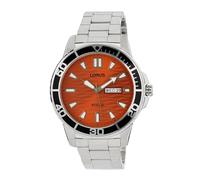 Lorus RH361AX9 - Reloj analógico de Cuarzo para Hombre con Correa de Metal, Naranja, Pulsera