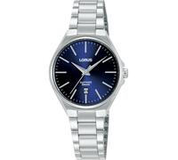 Lorus Reloj Analógico de Cuarzo para Mujer con Pulsera de Acero Inoxidable, Plata/Azul