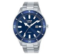 Lorus RX313AX9 - Reloj analógico de Cuarzo para Hombre con Correa de Metal, Color Azul, Azul, Pulsera