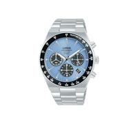 Lorus RZ525AX9 - Reloj cronógrafo para Hombre (Cuarzo, Caja de Acero Inoxidable), Plata, Pulsera