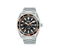 Lorus Sport Man - Reloj analógico para Hombre, Cuarzo, con Correa de Acero Inoxidable, RH387AX9S, Color Negro