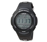 Lorus Sport R2305EX9 - Reloj Digital de Cuarzo para Hombre, Correa de Goma Color Negro (Alarma, cronómetro, luz)