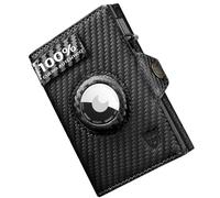 LORZOR® Cartera AirTag, Carteras para Hombre Piel con Monedero, Emergente Cartera Tarjetero, Billetera Hombre con Bloqueo RFID, AirTag Wallet para Tarjetas 8-10, Ranura de Efectivo, Regalo