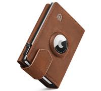LORZOR® Cartera Airtag Hombre, Carteras para Hombre Pequeño con Monedero & Protección RFID, Billeteras para Hombre Piel, Cartera Tarjetero Hombre Pop-up Capacidad para 10 Tarjetas con Cierre Magnético
