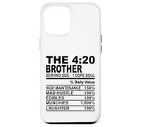 Los 420 hermano droga alma nutrición hecho divertido maleza hombres Carcasa para iPhone 12 Pro Max