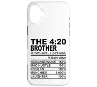 Los 420 hermano droga alma nutrición hecho divertido maleza hombres Carcasa para iPhone 16 Plus