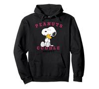 Los Abrazos clásicos de Peanuts Snoopy Woodstock College Cuddle Society Sudadera con Capucha