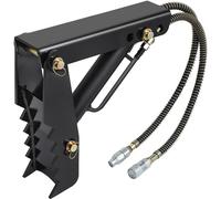 VEVOR Pulgar de retroexcavadora hidráulica, Pulgar de retroexcavadora resistente de 45,7 cm de grosor, Accesorios de pulgar soldados de acero negro con cilindro hidráulico