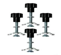 Los accesorios resistentes del amarre de la pista L 4PCS M8*60m m roscaron el carril de acero galvanizado de las fijaciones para la fijación confiable de la carga en diversas condiciones de la carga