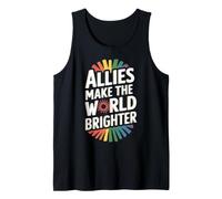Los aliados de la Alianza LGBTQ Hacen Que el Mundo Sea más Brillante Camiseta sin Mangas