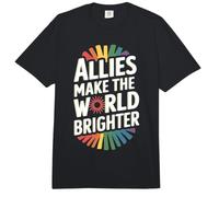 Los aliados de la Alianza LGBTQ Hacen Que el Mundo Sea más Brillante Comfort Colors Adult Heavyweight T-Shirt