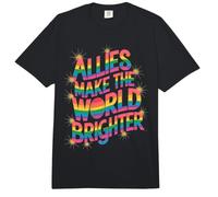 Los aliados de la Alianza LGBTQ Hacen Que el Mundo Sea más Brillante Comfort Colors Adult Heavyweight T-Shirt