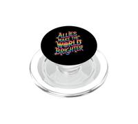 Los aliados de la Alianza LGBTQ Hacen Que el Mundo Sea más Brillante PopSockets PopGrip para MagSafe