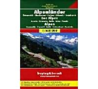 Alpenländer: Österreich, Slowenien, Italien, Schweiz, Frankreich / Alps: Austria, Slovenia, Italy, Switzerland, France- Road map 1:500 000 (Auto karte)
