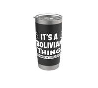 Los amantes de Bolivia lo que no entenderías boliviano Vaso térmico de acero inoxidable de doble pared