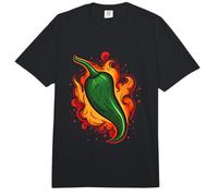 Los Amantes de la Comida Picante Picante Picante Verde Chile Fuego Chef Mexicano Comfort Colors Adult Heavyweight T-Shirt