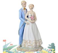 Los Amantes de la Porcelana se Casan con Figuras de la niña Pareja Estatuas de la Escultura de cerámica de los niños, decoración del hogar de la Dama, la Figura del Matrimonio Figura de Arte