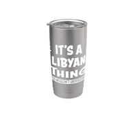 Los amantes de Libia cosa que no entenderías libio Vaso térmico de acero inoxidable de doble pared