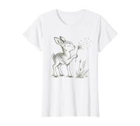 Los Amantes de los Ciervos de Flores Vintage creen Que respiran Dejar IR caprichoso Camiseta gráfica económica, Mujer, Blanco, XS